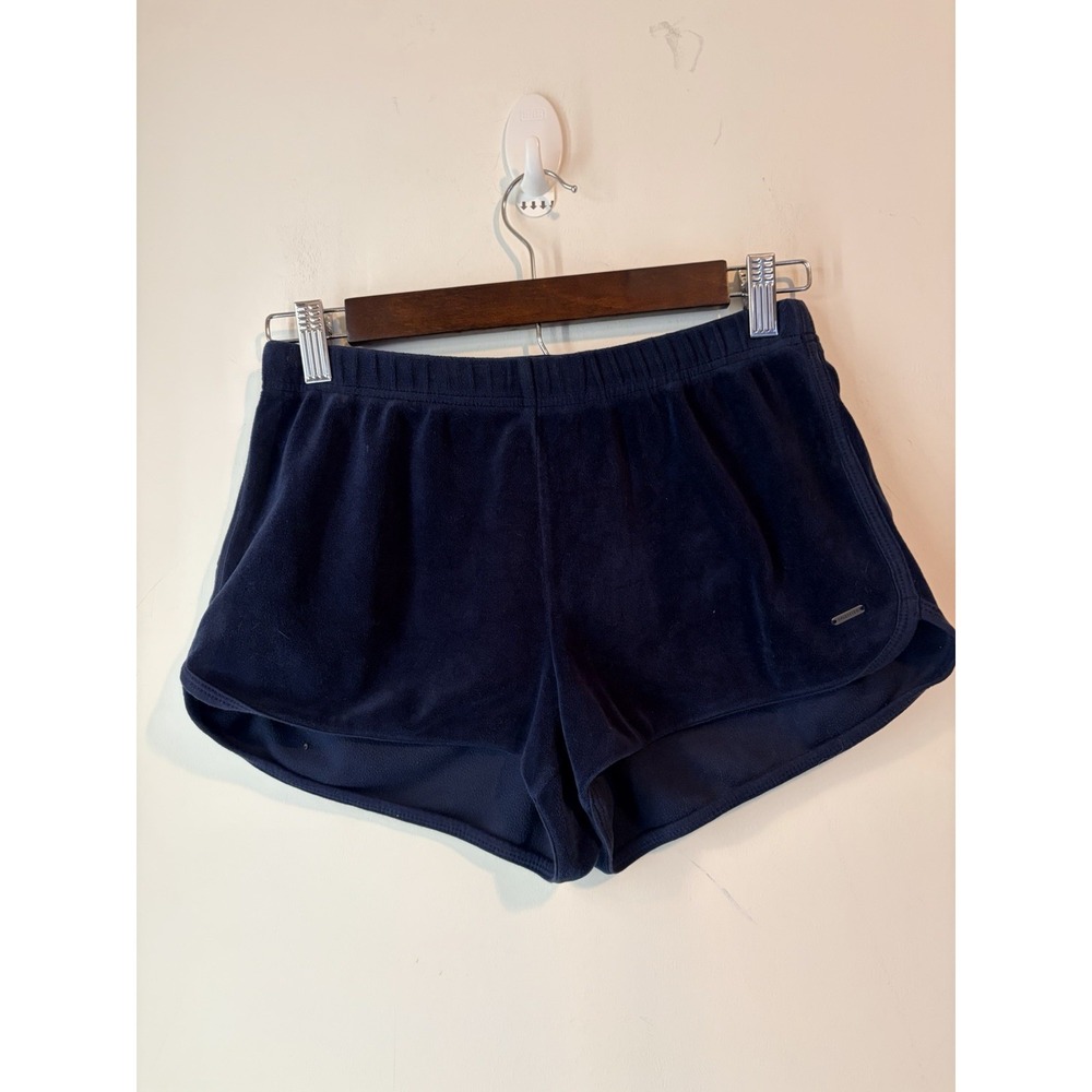Hollister Velour Shorts‎ Navy Blue Size Small Soft Lounge Wear